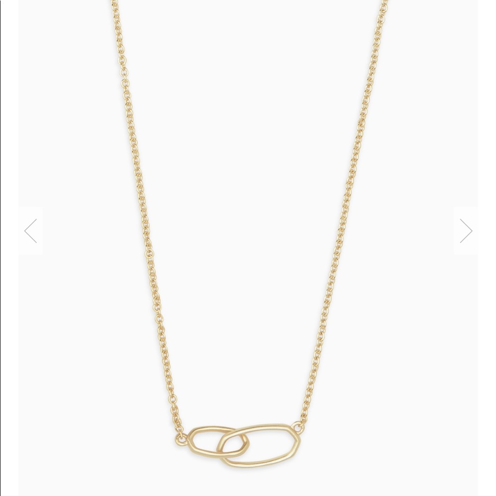 NWT Kendra Scott Gold Sawyer Necklace!
